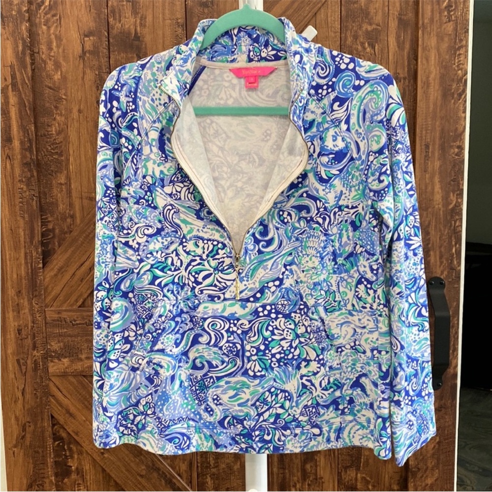 Lilly Pulitzer upf 50 skipper popover size small - Picture 2 of 16